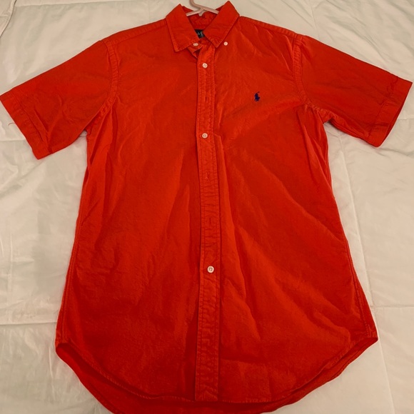 polo ralph lauren men's short sleeve button down shirt